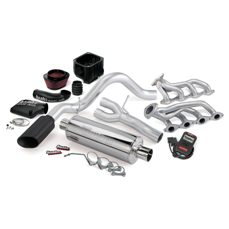 GMC Sierra 1500 Performance Exhaust - Banks Power - PowerPack System - SS Single Exhaust - Black - 2011